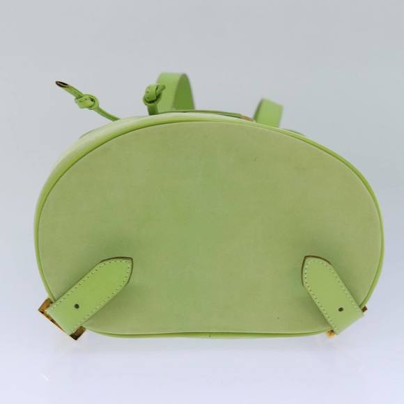 Salvatore Ferragamo Gancini Backpack Leather Green Auth yk14012 - Picture 5 of 16